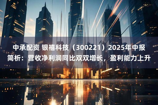 中承配资 银禧科技（300221）2025年中报简析：营收净利润同比双双增长，盈利能力上升